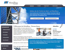 Tablet Screenshot of metallbau-baum.de